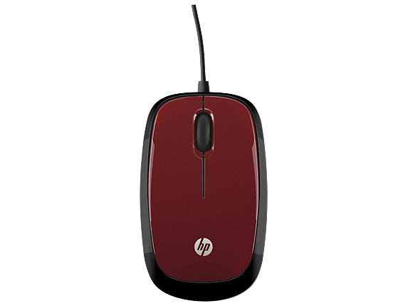 HP X1200 Wired Red Mouse
